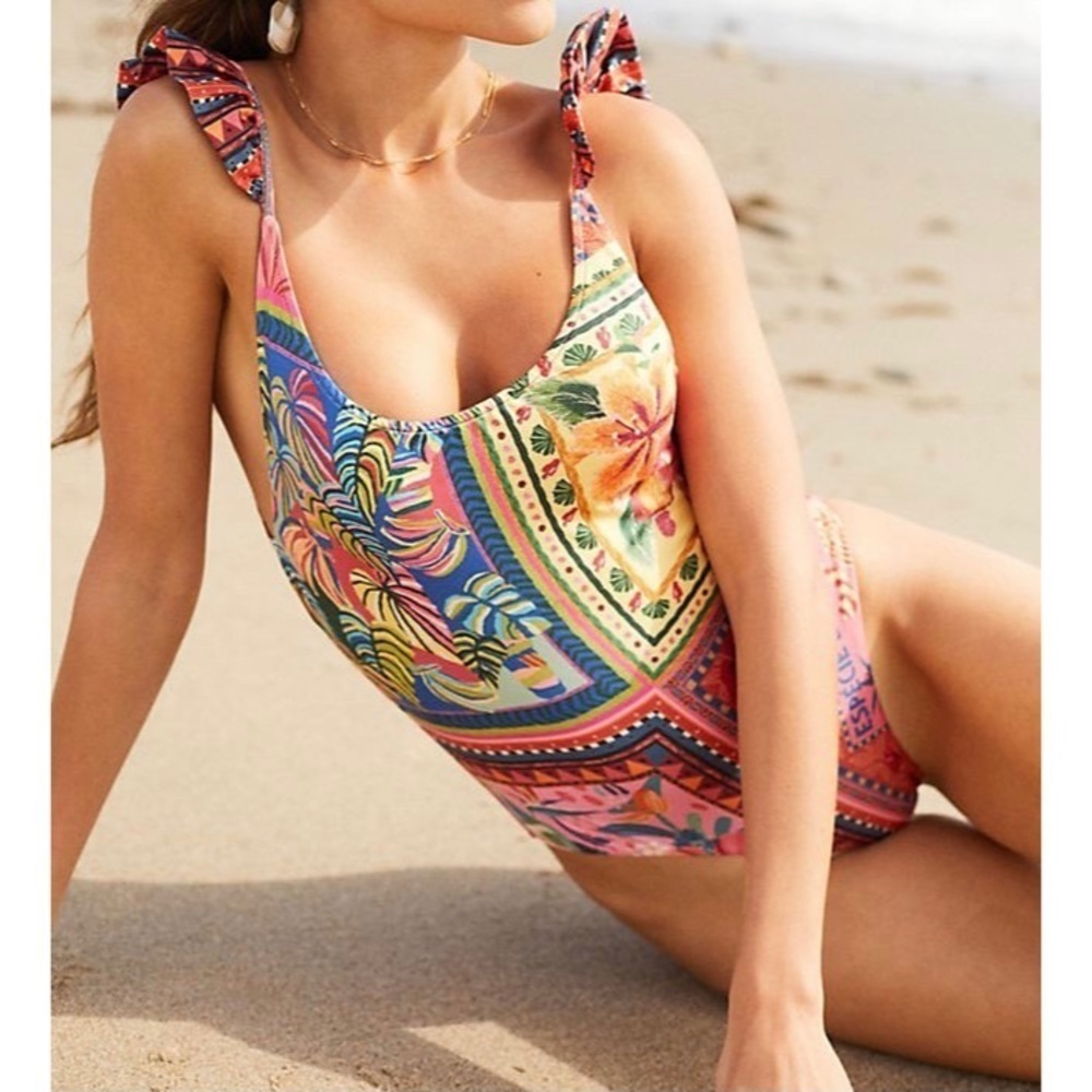 NEW ANTHROPOLOGIE FARM RIO Lita One-Piece Swimsuit